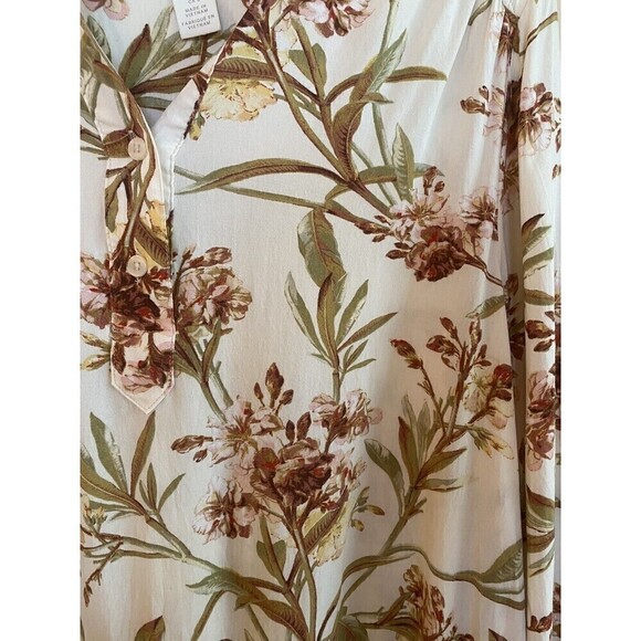 H&M long sleeve floral blouse size US 8 - Picture 3 of 6